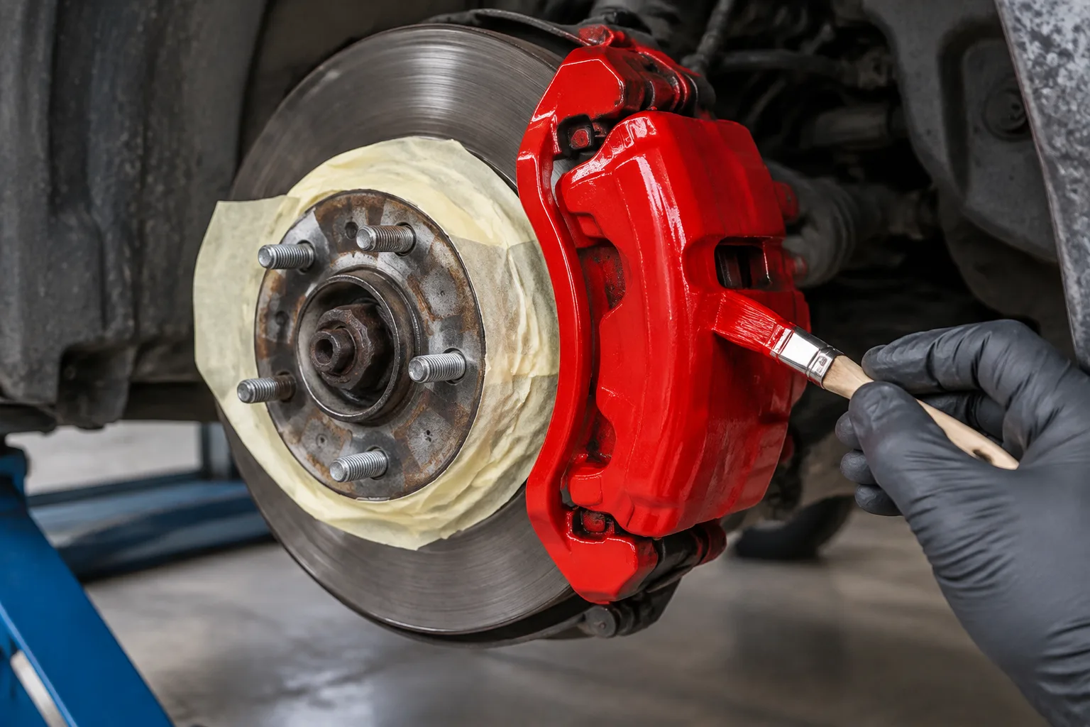 Caliper Paint at Certified Motor Sports, Los Angeles, CA