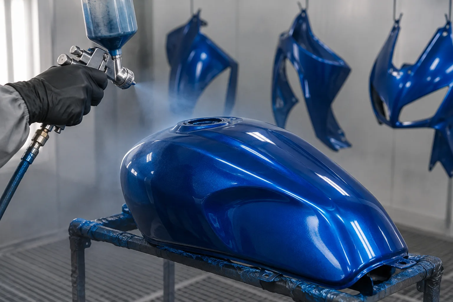 Motorcycle Paint at Certified Motor Sports, Los Angeles, CA